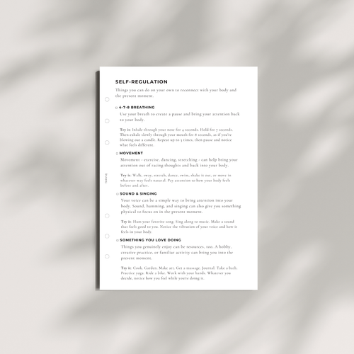 Financial Wellness Journal Inserts • 4-Month Refill