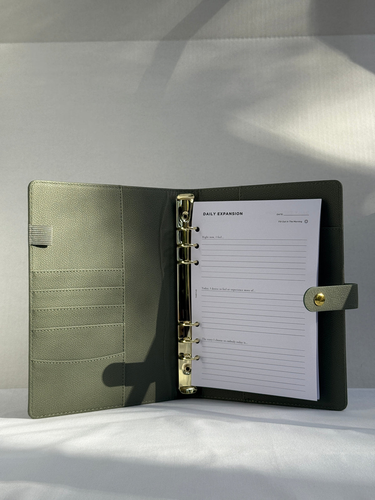 PLACEHOLDER: Journal open with inserts