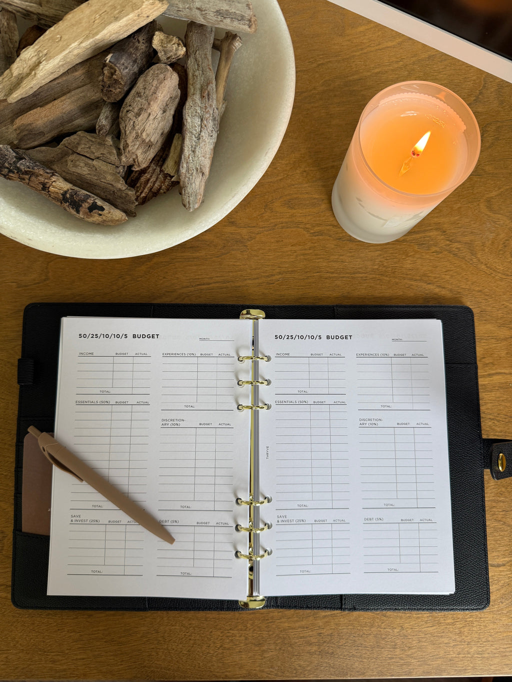 PLACEHOLDER: Insert pages open in the binder