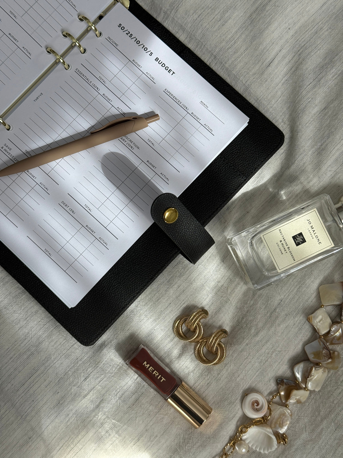 PLACEHOLDER: Journal styled flat lay